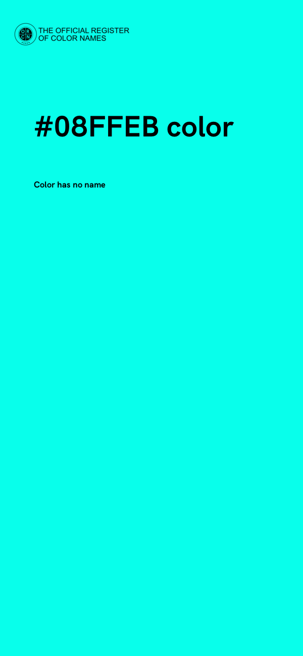 #08FFEB color image