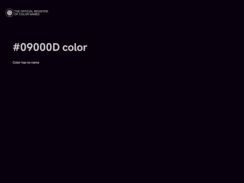 #09000D color image
