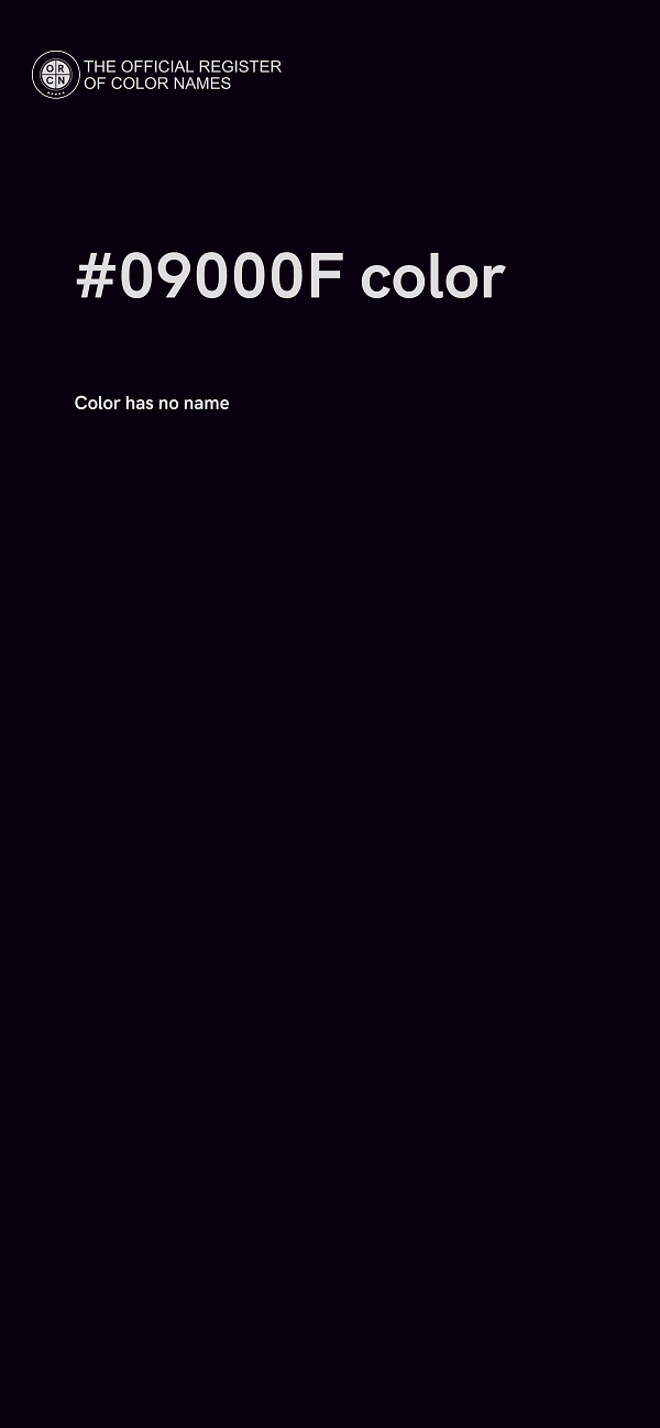 #09000F color image