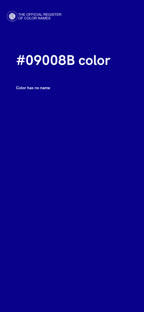 #09008B color image