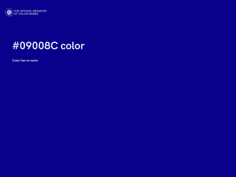 #09008C color image