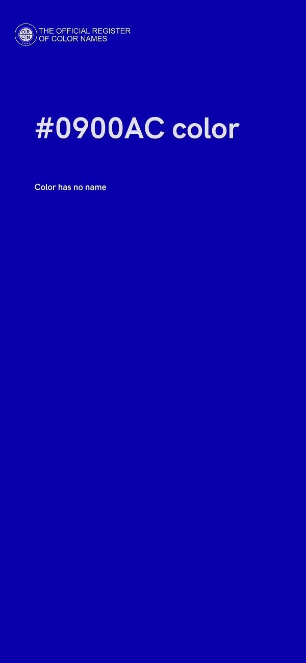 #0900AC color image