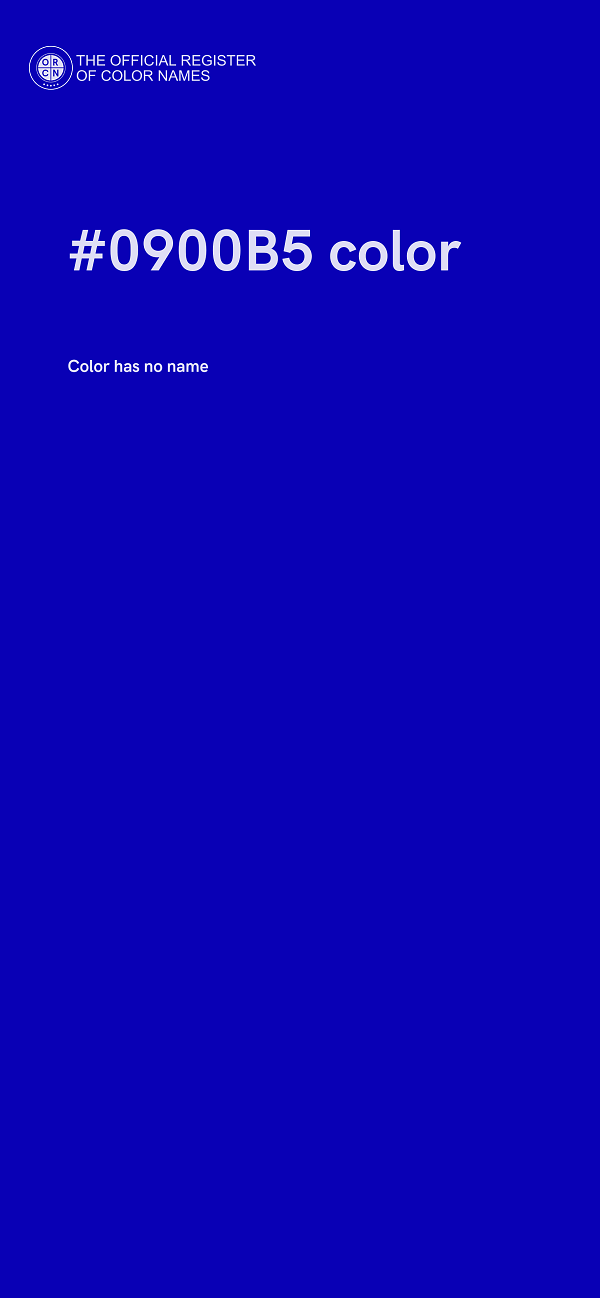 #0900B5 color image