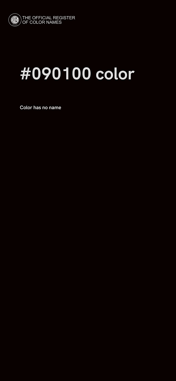 #090100 color image