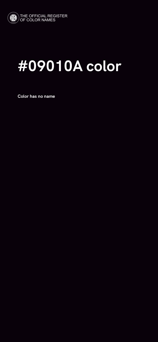 #09010A color image