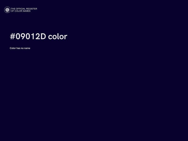#09012D color image