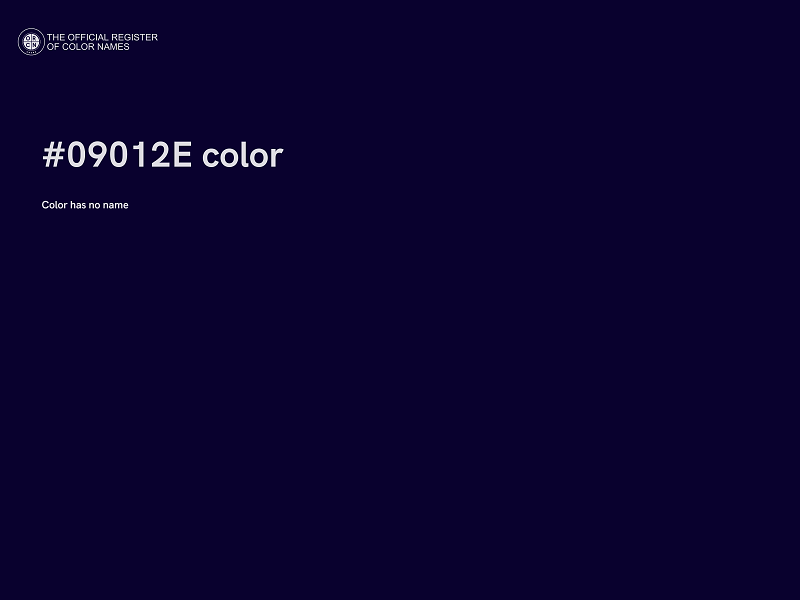 #09012E color image