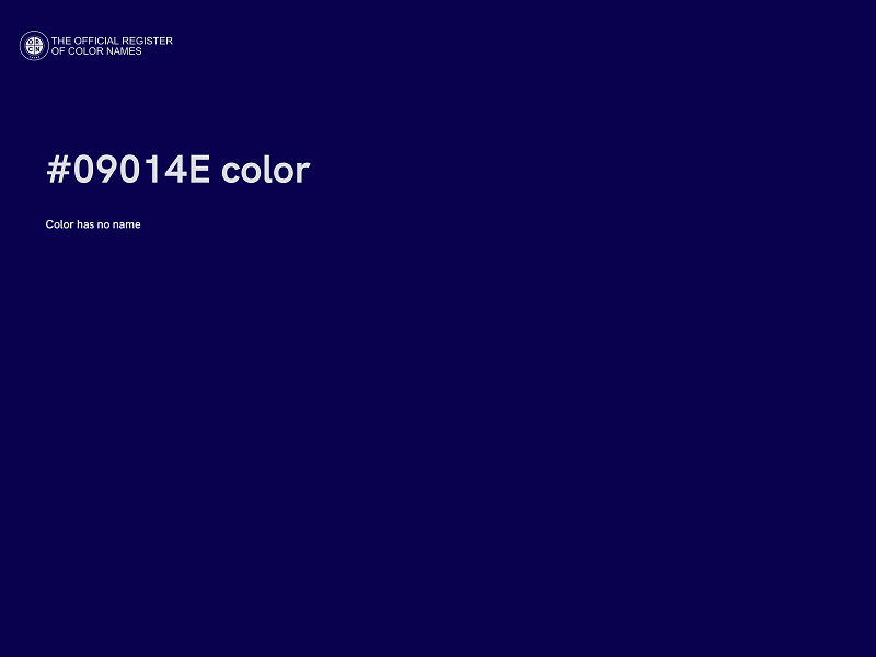 #09014E color image