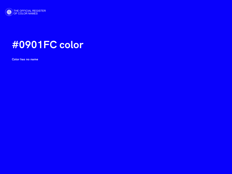 #0901FC color image