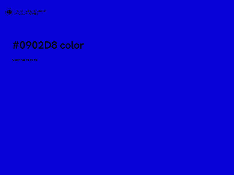 #0902D8 color image