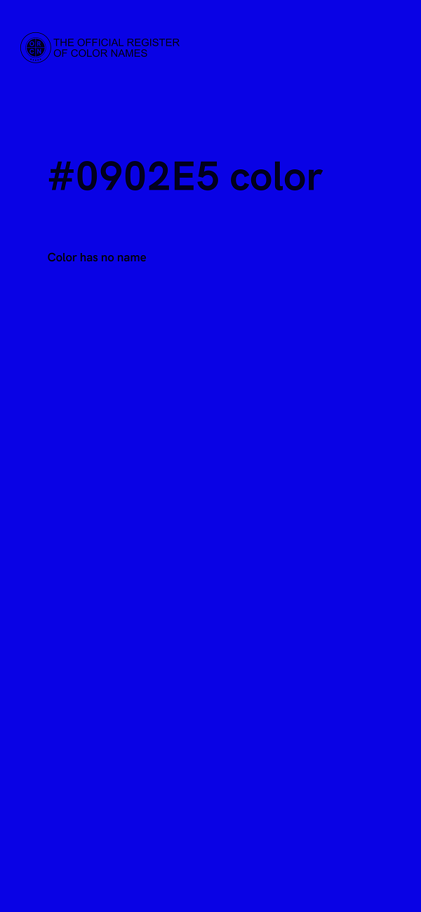 #0902E5 color image