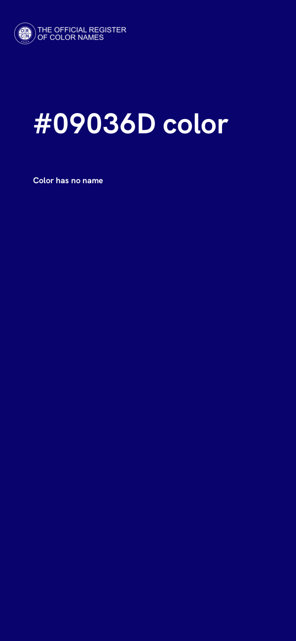 #09036D color image