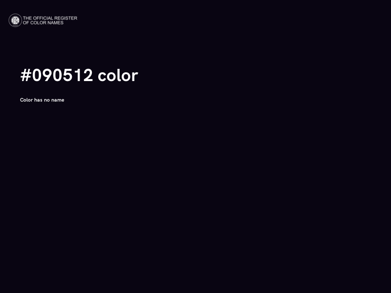 #090512 color image