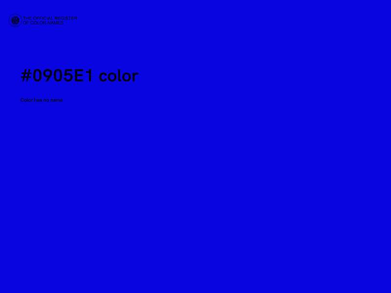 #0905E1 color image