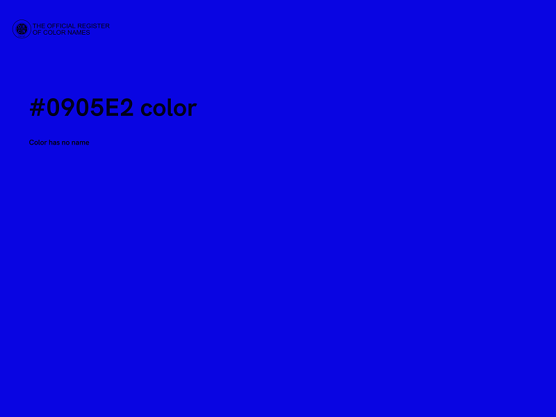 #0905E2 color image