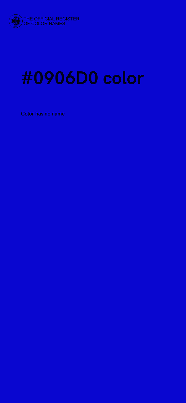 #0906D0 color image