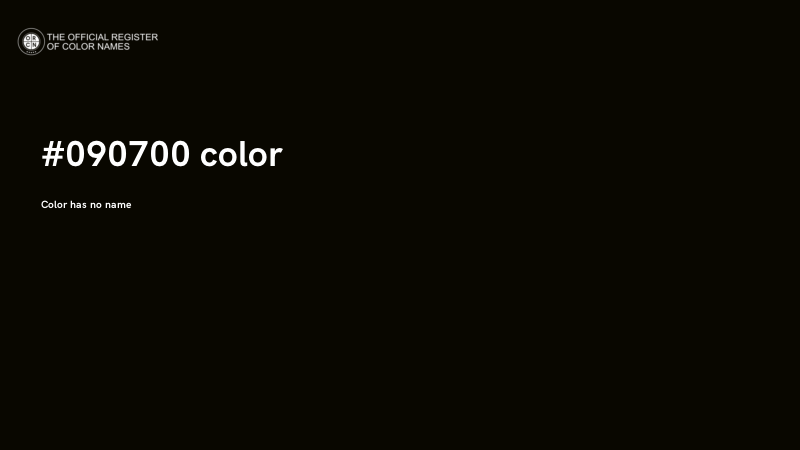 #090700 color image