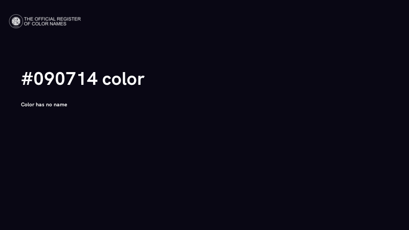 #090714 color image