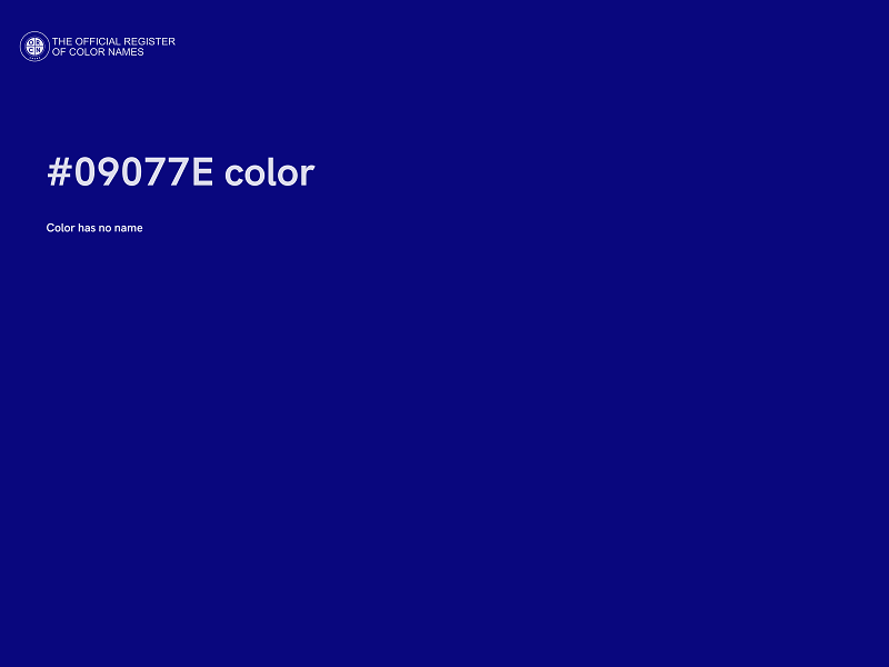 #09077E color image