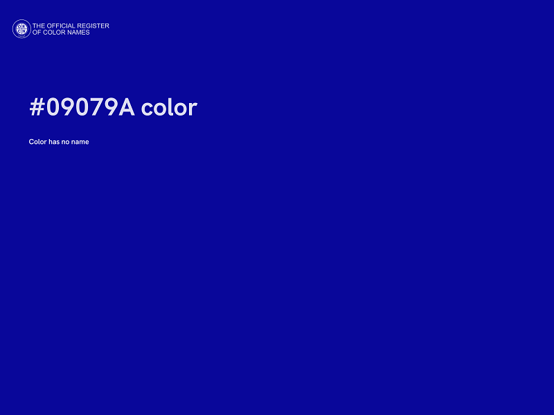 #09079A color image