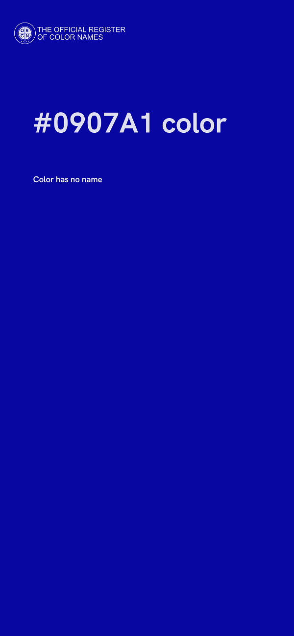 #0907A1 color image