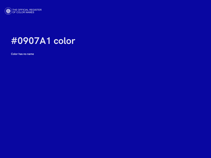 #0907A1 color image