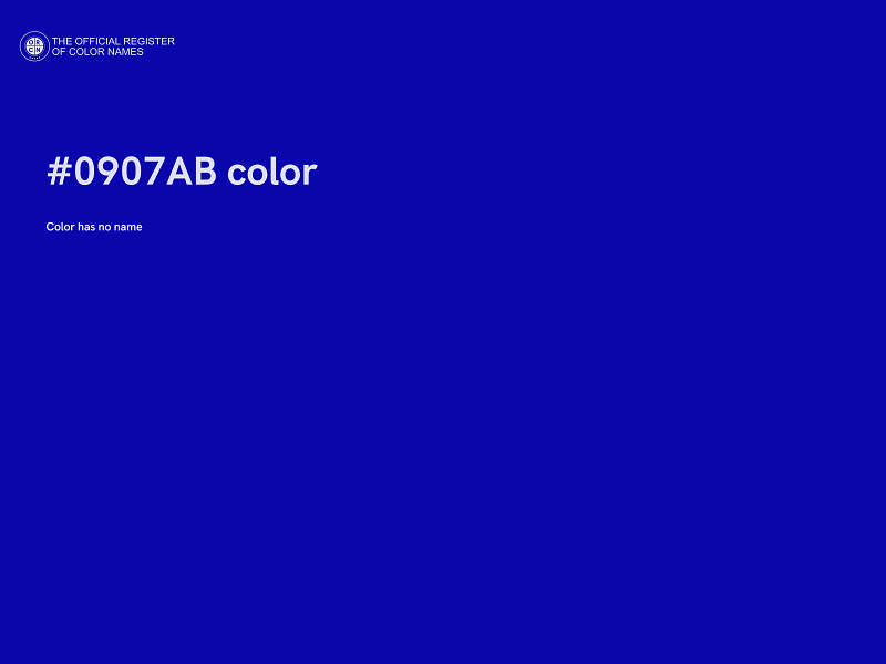 #0907AB color image