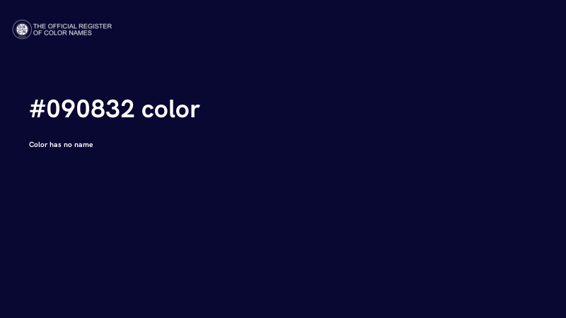 #090832 color image