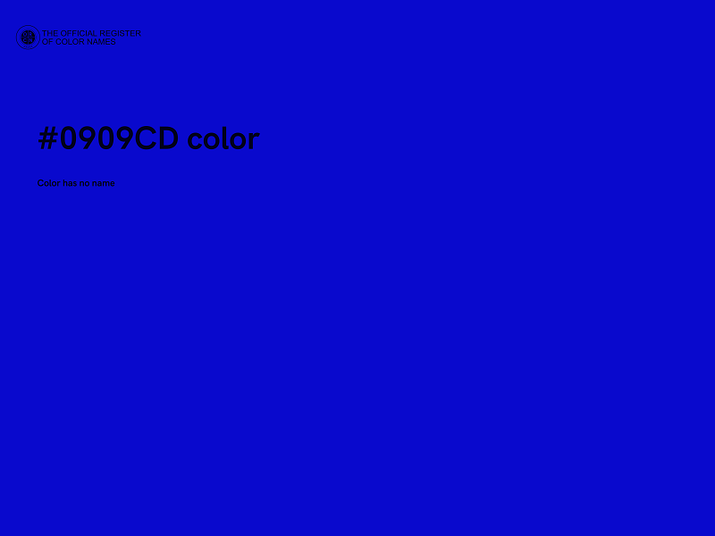 #0909CD color image