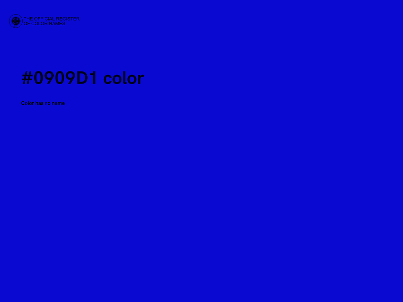 #0909D1 color image