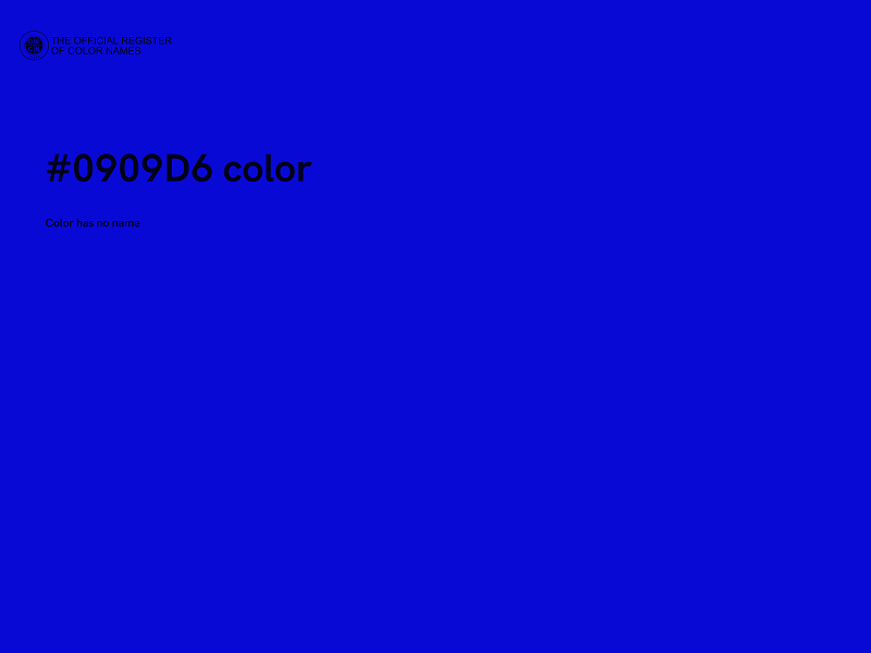 #0909D6 color image