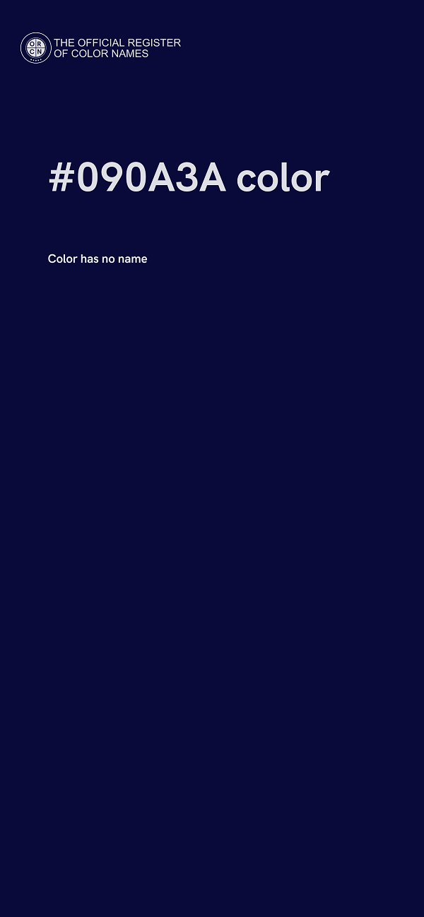#090A3A color image