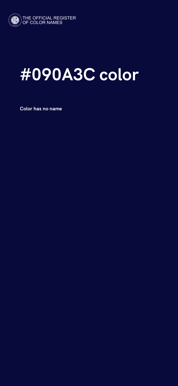 #090A3C color image