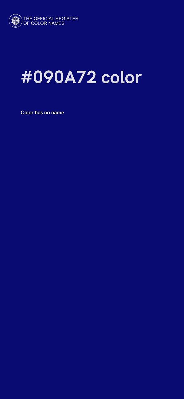 #090A72 color image