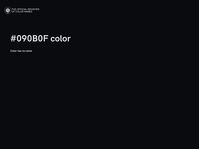 #090B0F color image