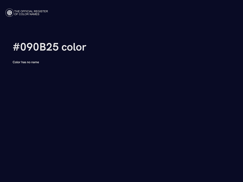 #090B25 color image