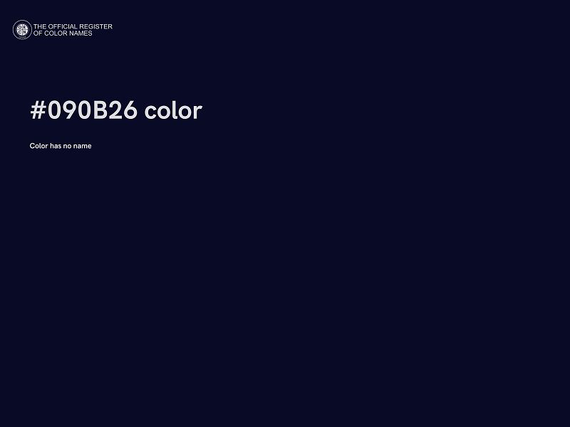 #090B26 color image