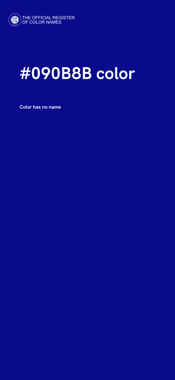 #090B8B color image