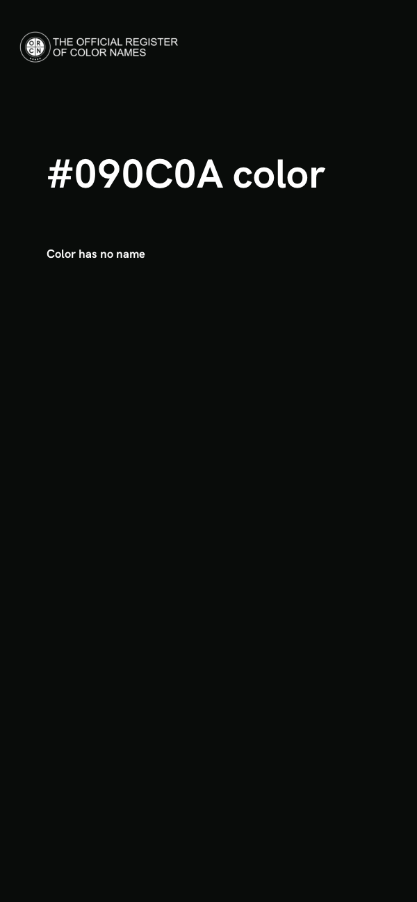 #090C0A color image