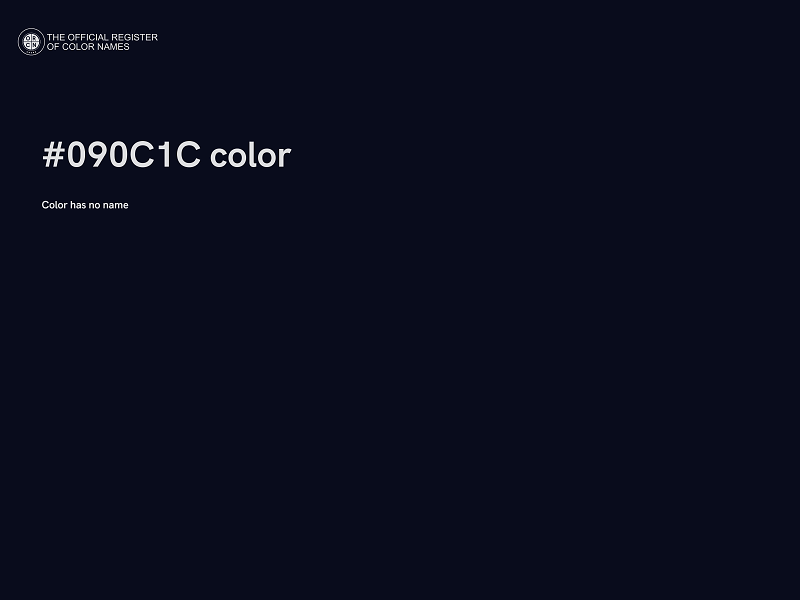 #090C1C color image