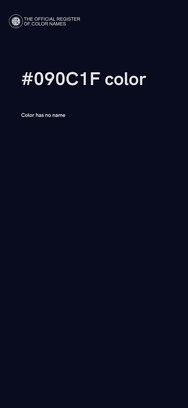 #090C1F color image