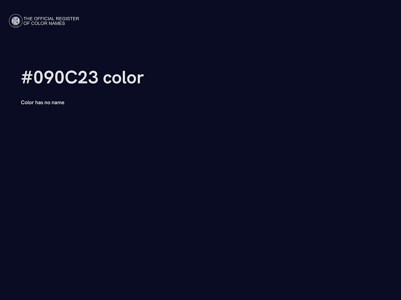#090C23 color image