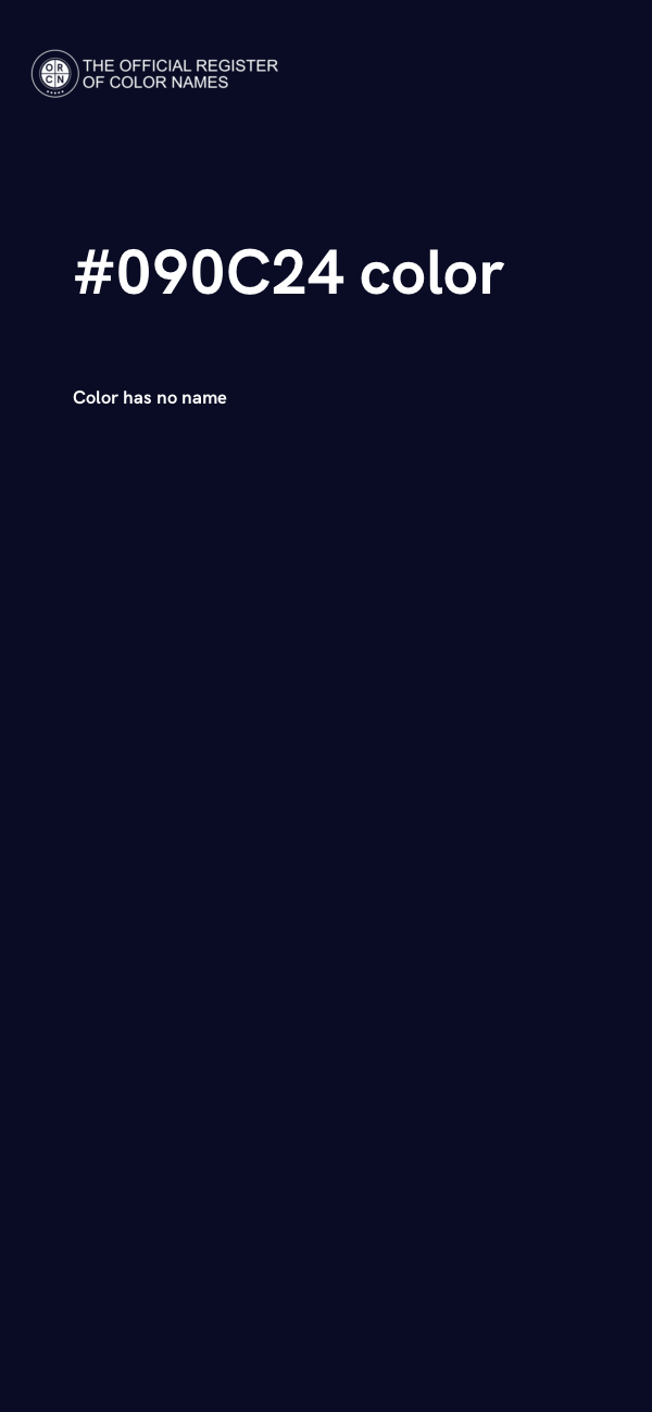 #090C24 color image