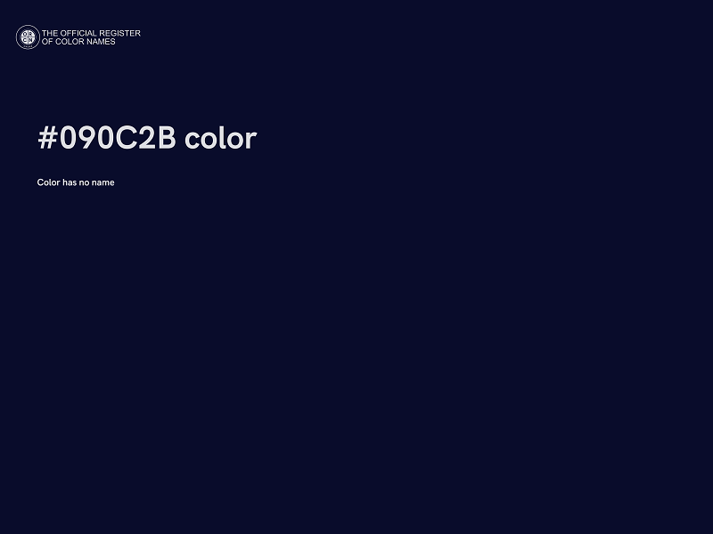 #090C2B color image