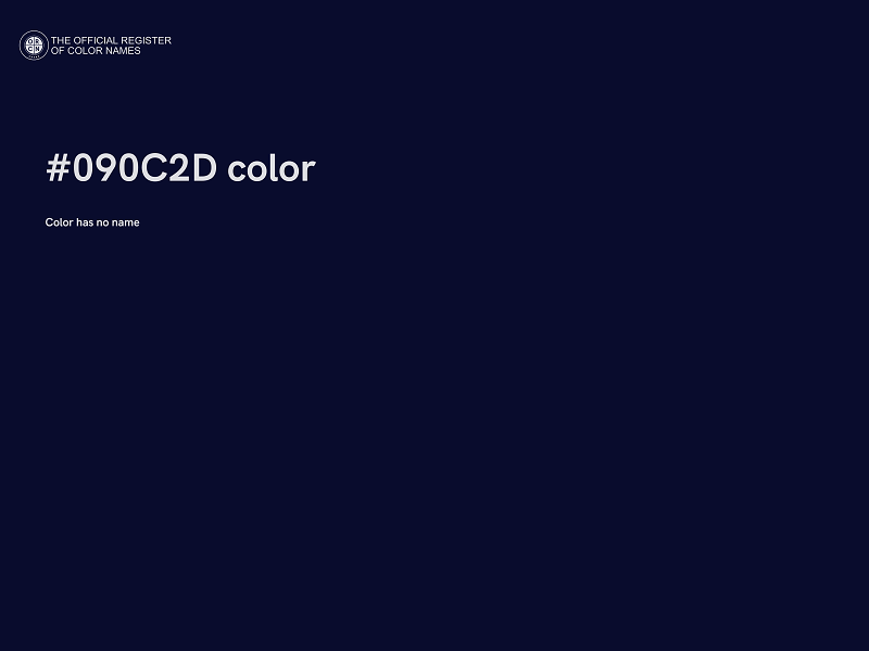 #090C2D color image