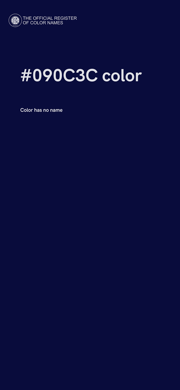 #090C3C color image