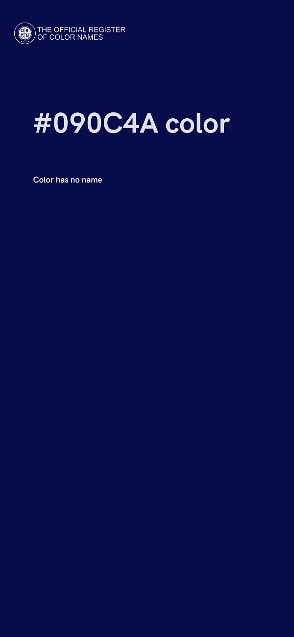 #090C4A color image