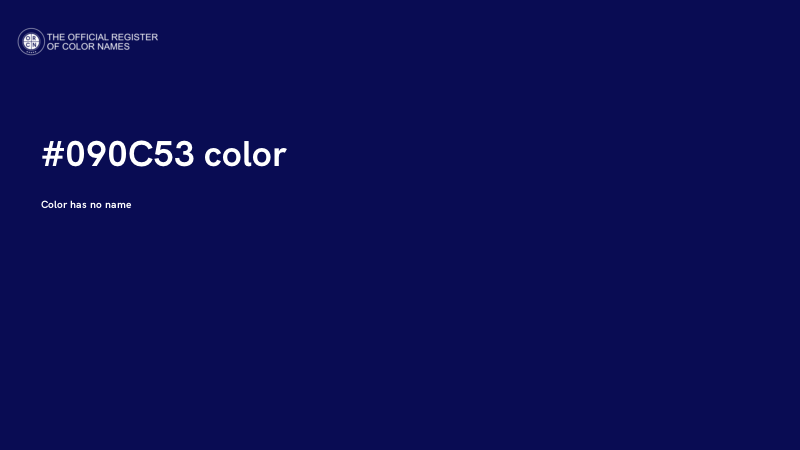 #090C53 color image