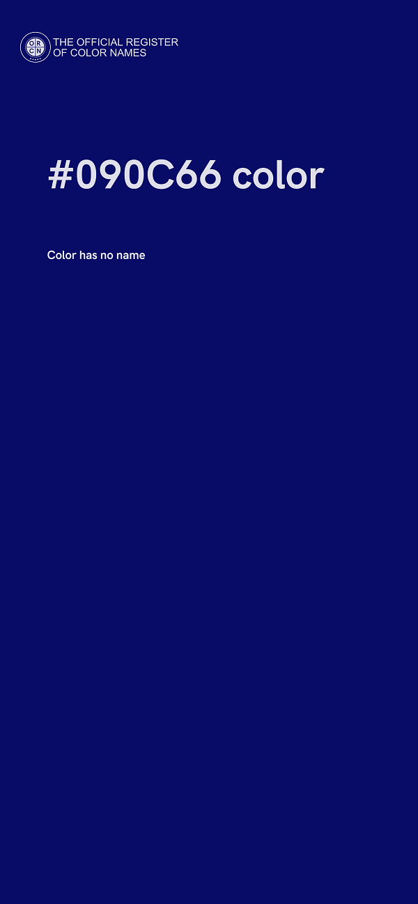 #090C66 color image