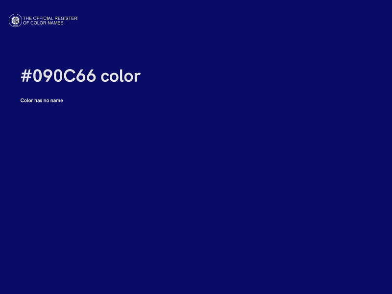 #090C66 color image